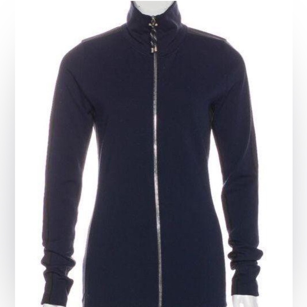 ACNE Colorblock Athleisure Jacket Size XXS in Black and Blue EUC